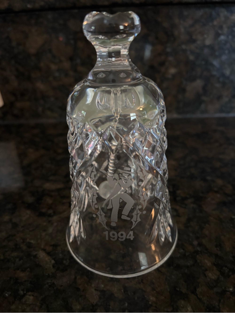 1994 Waterford Crystal “Twelve Days of Christmas “ Bell “Eleven Pipers Piping “